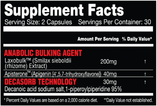 Laxobulk supplement facts