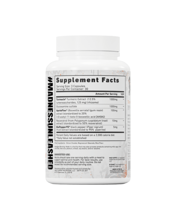 M-FLEX joint support supplement bottle - Superior Supps Lebanon