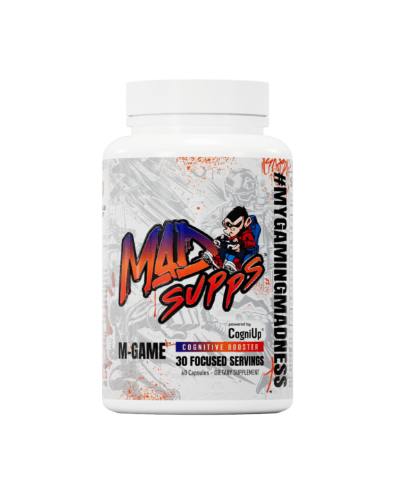 M-GAME nootropic gaming and focus supplement by MAD SUPPS, available at Superior Supps Lebanon