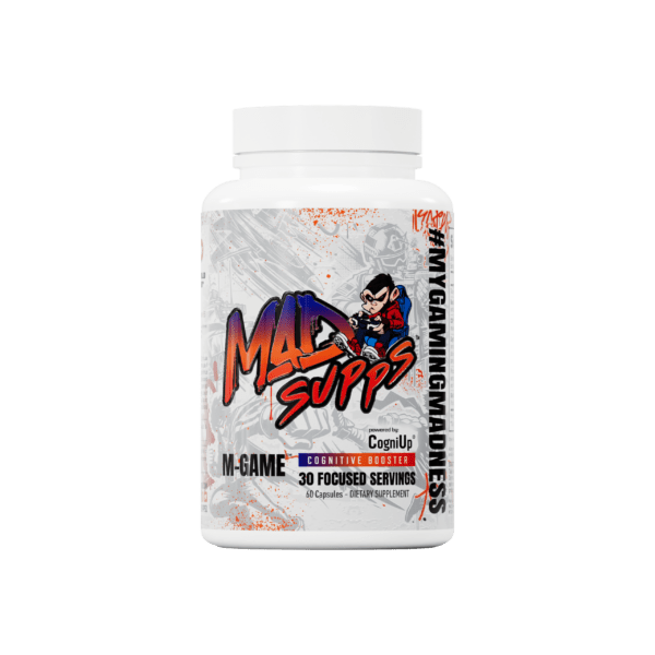 M-GAME nootropic gaming and focus supplement by MAD SUPPS, available at Superior Supps Lebanon