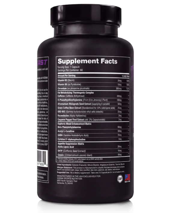 odiak TORCH Supplement Facts and ingredients