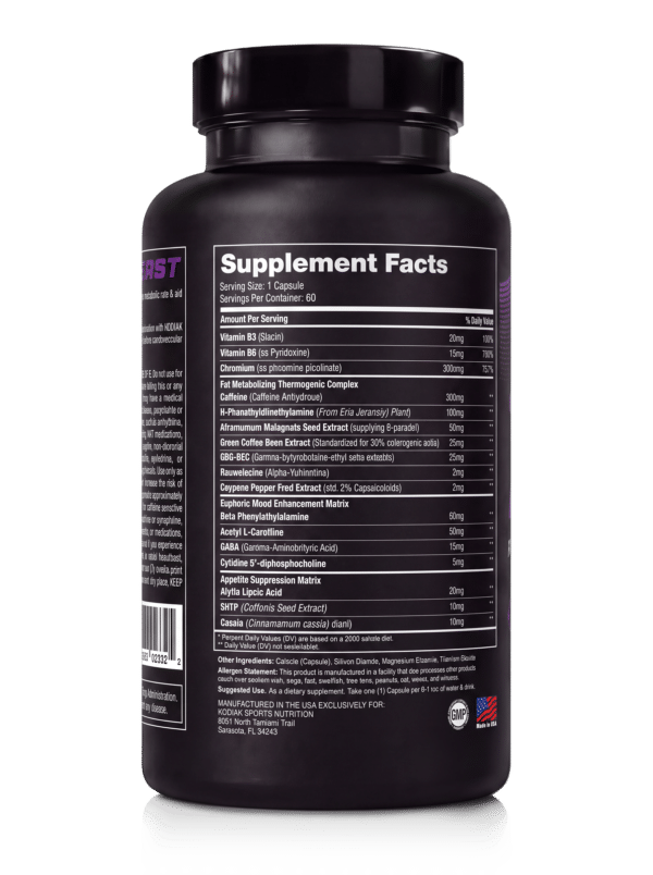 odiak TORCH Supplement Facts and ingredients
